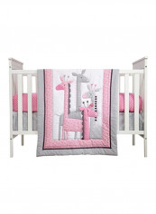 4-Piece Giraffe Printed Bedding Set