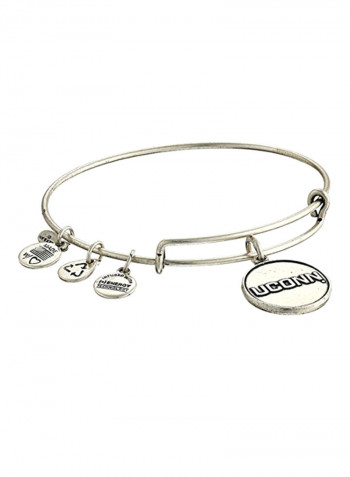 Connecticut Logo Expandable Rafaelian Silver Charm Bracelet