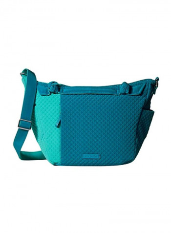 Zippered Crossbody Bag Blue
