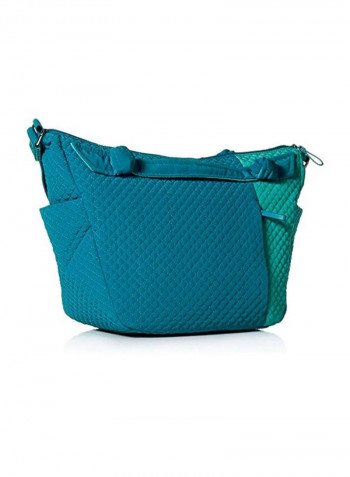 Zippered Crossbody Bag Blue