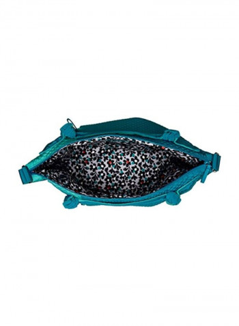 Zippered Crossbody Bag Blue