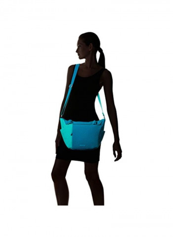 Zippered Crossbody Bag Blue