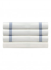 3-Piece Embroidery Sheet Set Blue/White California King