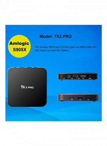 Android Set Top Box TX3 PRO Black