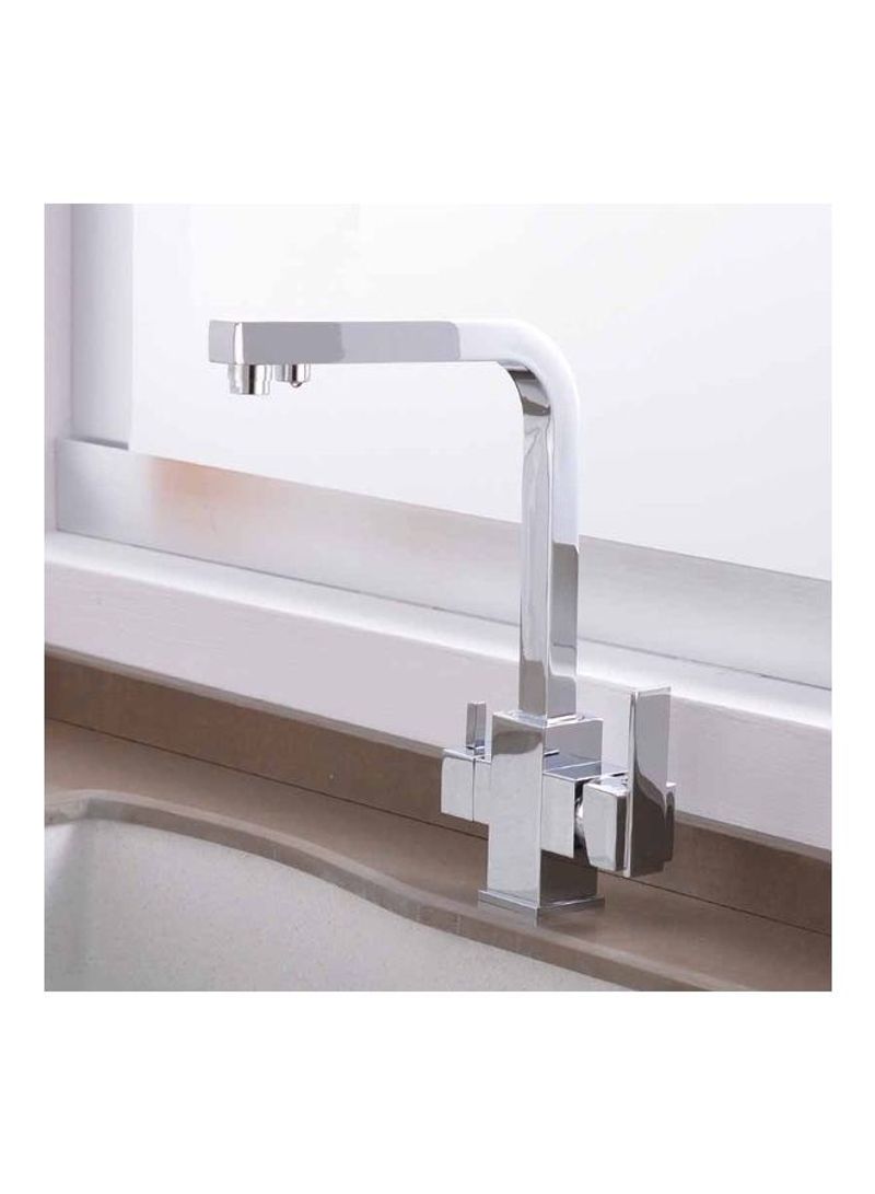 Adjustable Hot and Cool Water Rotating Purifier Faucet Silver
