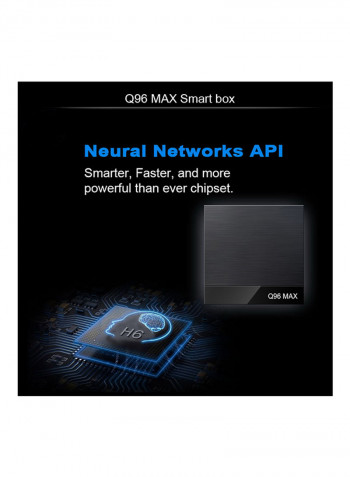 Q96 Max Android 9.0 TV Box V6134US001 Black