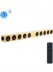 Subwoofer Wooden Bluetooth Speaker With Remote Control HPEDA00999301A Beige/Black