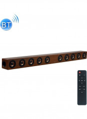 Subwoofer Wooden Bluetooth Speaker With Remote Control HPEDA00999301B Brown/Black