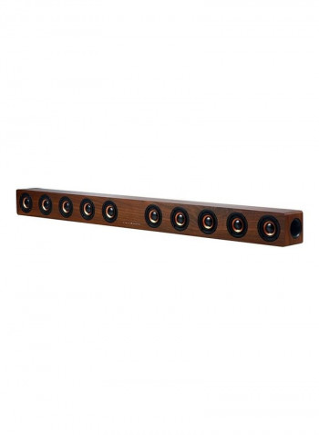 Subwoofer Wooden Bluetooth Speaker With Remote Control HPEDA00999301B Brown/Black