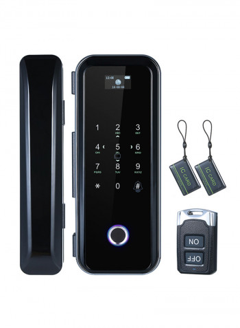Smart Fingerprint Navigation Touchscreen Lock Black 26.50x5x8.70centimeter