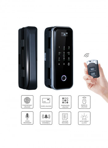 Smart Fingerprint Navigation Touchscreen Lock Black 26.50x5x8.70centimeter