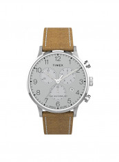 Men's Leather Chronograph Wrist Watch TW2T71200
