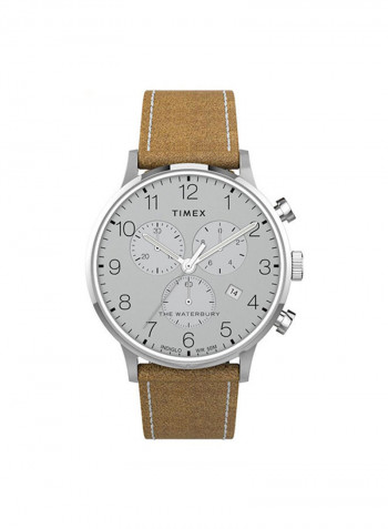 Men's Leather Chronograph Wrist Watch TW2T71200