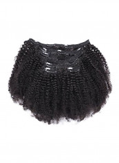 7-Piece Hair Extensions Set Afro Kinky Curly 4B/4C 16inch