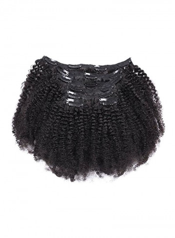 7-Piece Hair Extensions Set Afro Kinky Curly 4B/4C 16inch