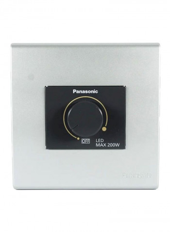 LED Dimmer Switch Silver/Black 8.5x8.5x5.7cm
