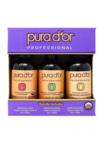 3-Piece Daily Moisturizer Oil Set 4ounce