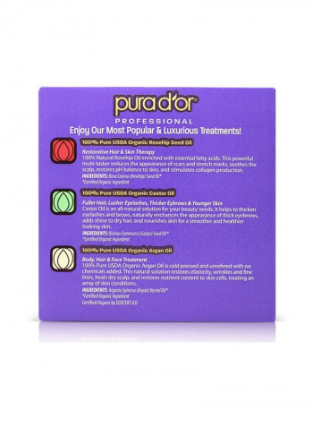 3-Piece Daily Moisturizer Oil Set 4ounce