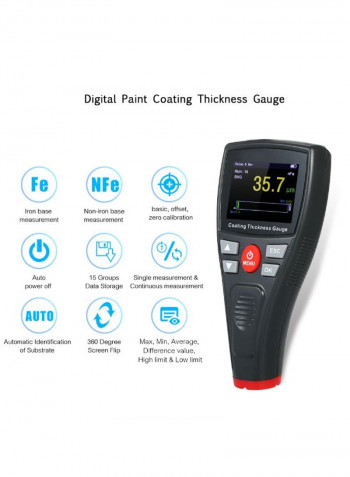 Concrete Coating Thickness Gauge Black