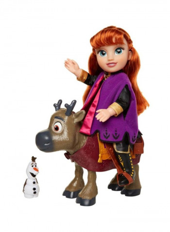 مجموعة لعب مكونة من دمية شخصية أنا وسفين من فيلم "Frozen 2"