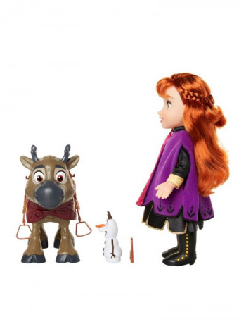 مجموعة لعب مكونة من دمية شخصية أنا وسفين من فيلم "Frozen 2"