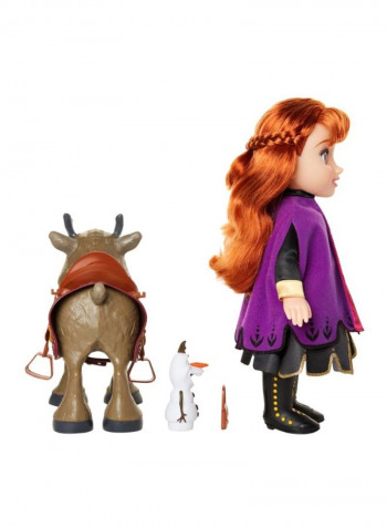 مجموعة لعب مكونة من دمية شخصية أنا وسفين من فيلم "Frozen 2"