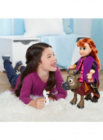 مجموعة لعب مكونة من دمية شخصية أنا وسفين من فيلم "Frozen 2"