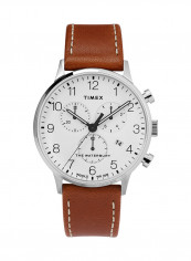 Men's Leather Analog Wrist Watch TW2T28000