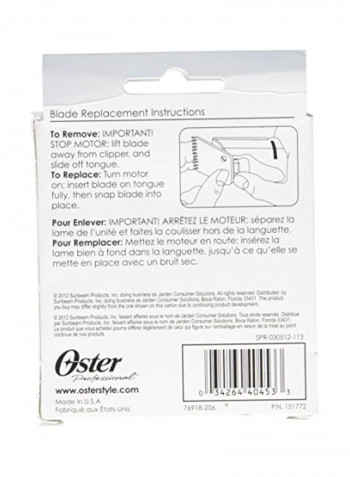 Detachable Blade Silver 3.75inch
