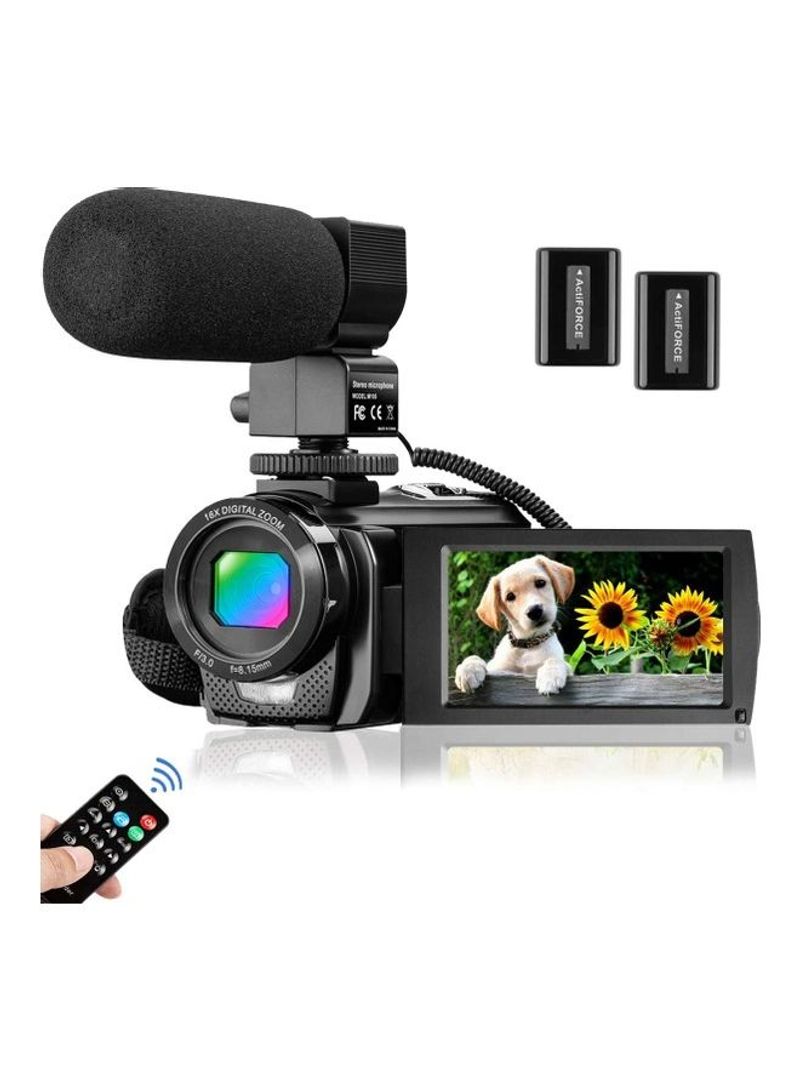 Full HD 1080P Digital Zoom Video Recorder With Microphone 2011 Black