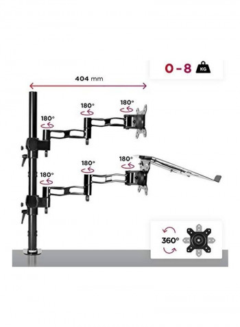 Single Monitor Stand Black