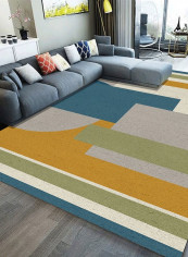 Home Floor Nordic Style Colors Matching Anti-Slip Supple Rug multicolour 80*180 (W*L)cmcm