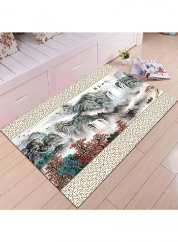 Home Rug Chinese Landscape Print Non-Slip Living Room Bedroom Floor Mat multicolour 80*180 (W*L)cmcm