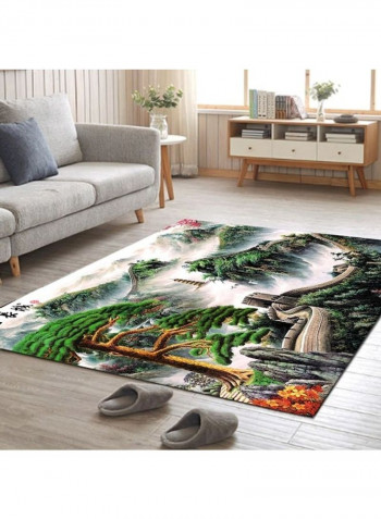Modern Landscape Pattern Classic Floor Rug Green 80*180 (W*L)cmcm