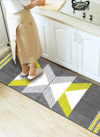 Geometric Non Slip Nordic Simple Rug Grey 80*180 (W*L)cmcm