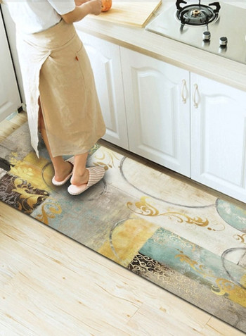 Home Rug Modern Style Luxury Anti-Slip Living Room Bedroom Floor Mat Yellow 80*180 (W*L)cmcm