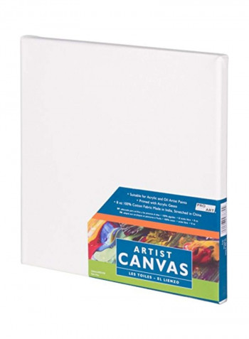 Stretched Artist Canvas White