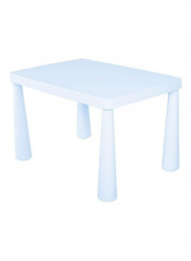 Plastic Double Thickening Rectangular Table Writing Desk Blue 78x58x20cm