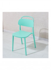 Simple Plastic Chair Light Green 48 X 42 X 86cm
