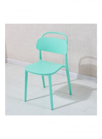 Simple Plastic Chair Light Green 48 X 42 X 86cm