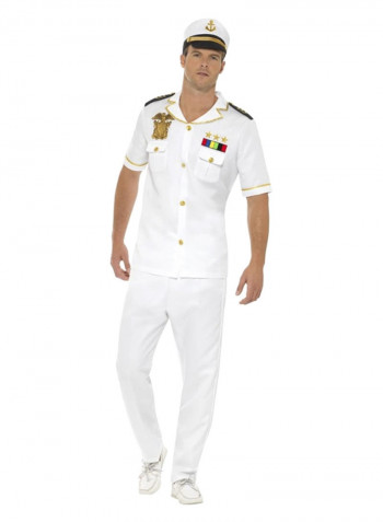 Ship Captain Uniform Dress Up Costume L