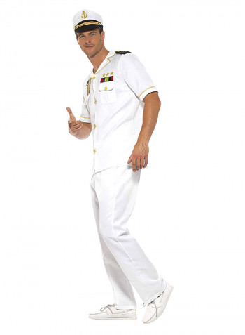 Ship Captain Uniform Dress Up Costume XL