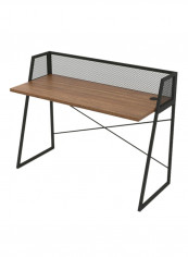 Lursa Computer Desk Walnut/Black 110x91x53cm