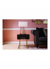 Blackscot Side Table Black/Golden