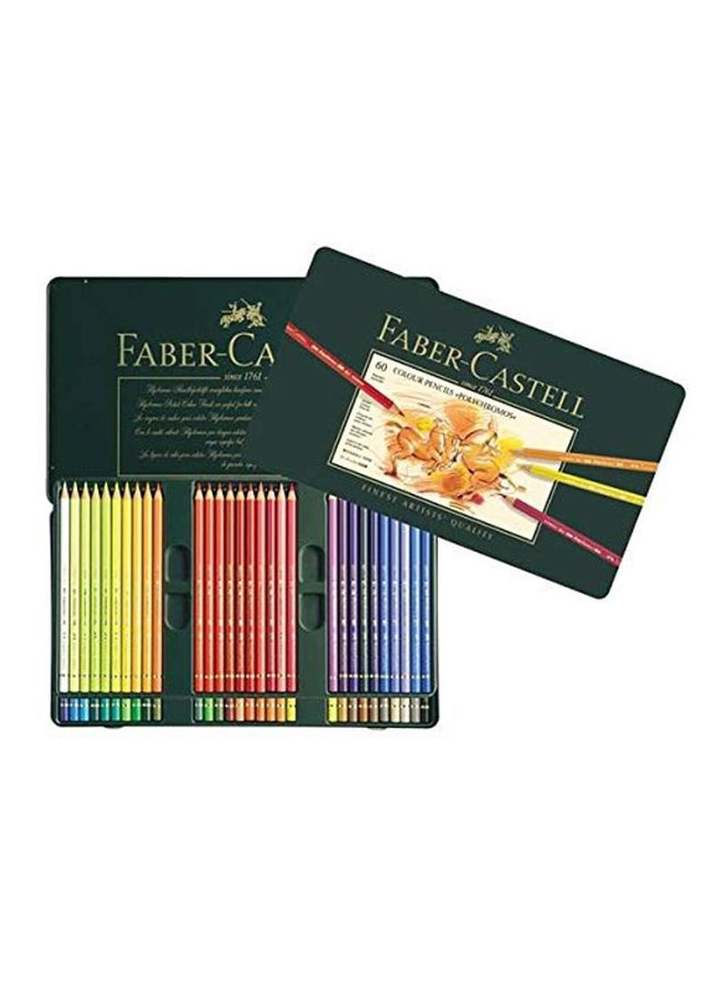 60-Piece Polychromos Colored Pencil Set Multicolour
