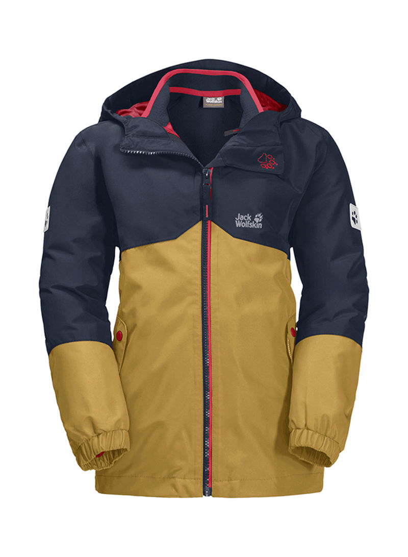3-In-1 Hooded Iceland Jacket Gold/Navy