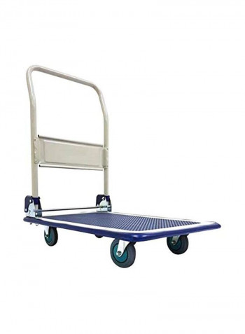 4-Wheel Platform Trolley Blue/White/Black