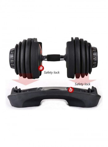 Adjustable Dumbbell With Holding Tray 24kg