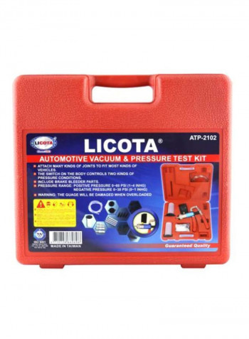 Automotive Vacuum And Pressure Test Kit Multicolour