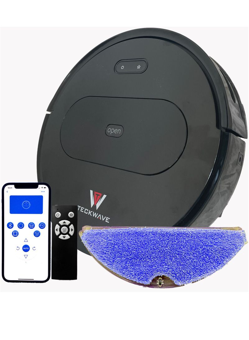 Heavy Duty Robot Vacuum Cleaner and Mop with 3000Pa Suction Power TW-R10 Black